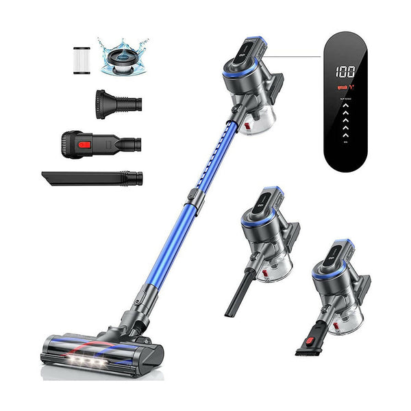 Cordless Vacuum Cleaner / Surface & Dust Cleaning / 400W Motor / 33Kpa MAX Suction / 55-Minute Runtime / Smart Touch Screen / 1.5L Dust Cup / Five-Filter System / One-Button Start